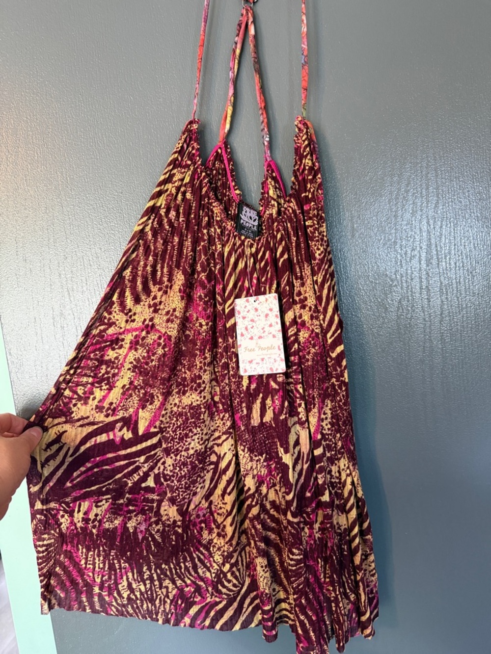 Free People Women’s swing tank with adjustable spaghetti straps